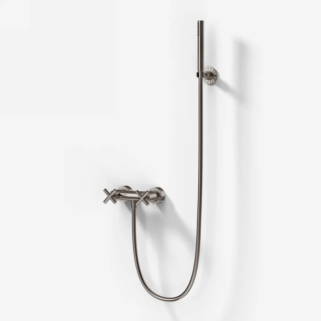 Fly Classic FBR204 S01 - Shower mixer, PVD Brushed Steel