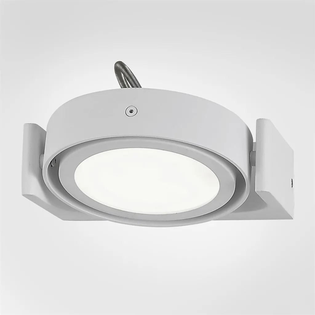 Big A 01 - LED Wall lamp w/ tilt, Matte white.