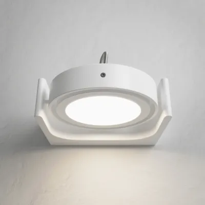Big A 01 - LED Wall lamp w/ tilt, Matte white.