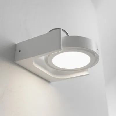 Big A 01 - LED Wall lamp w/ tilt, Matte white.