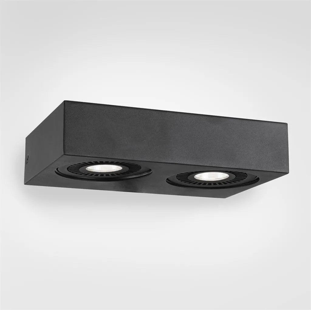Brick 02 - LED Wall Lamp, 25x12.5x5h, IP20, Black