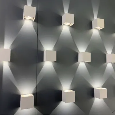 UP&DOWN - LED Wall Lamp, 100x100, IP 54, White