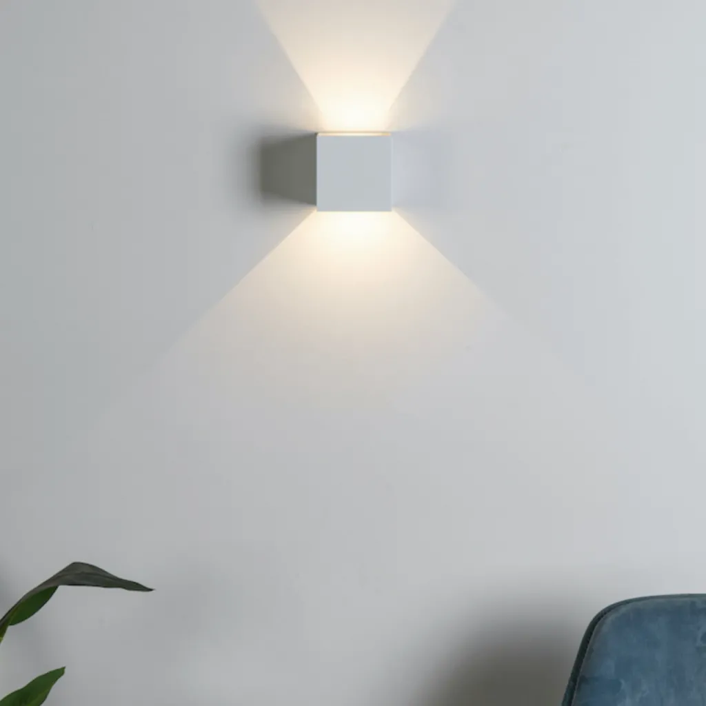 UP&DOWN - LED Wall Lamp, 100x100, IP 54, White