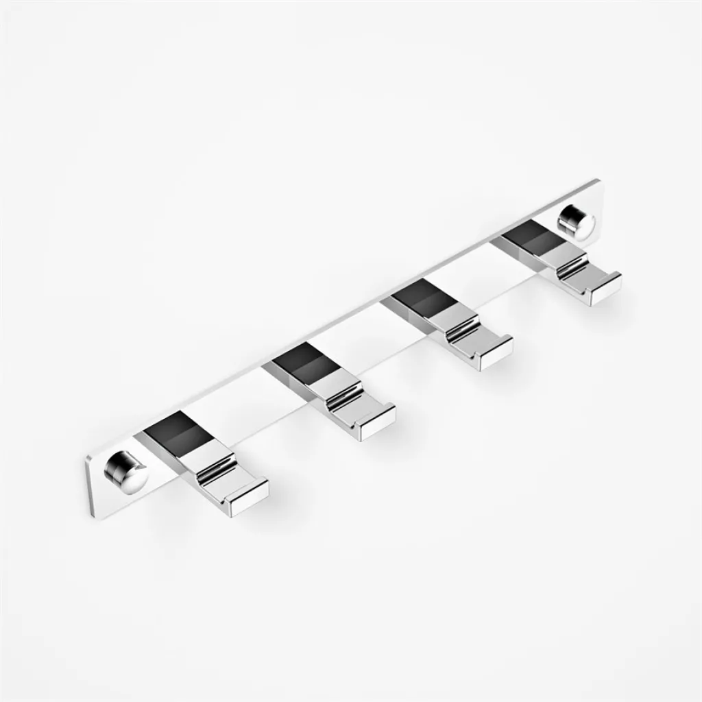 Nova N4 - Row w/ 4 hooks, Chrome