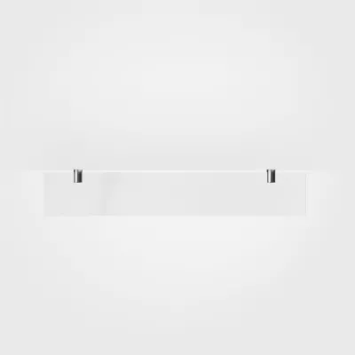 Minimalism M25 - Glass shelf w/ 2 pcs. holders, Chrome