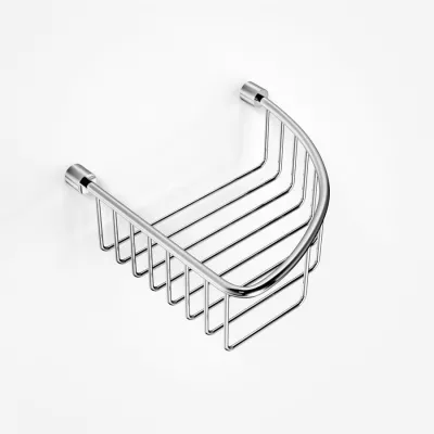 Minimalism M35 - Corner basket 20x20 cm. Chrome