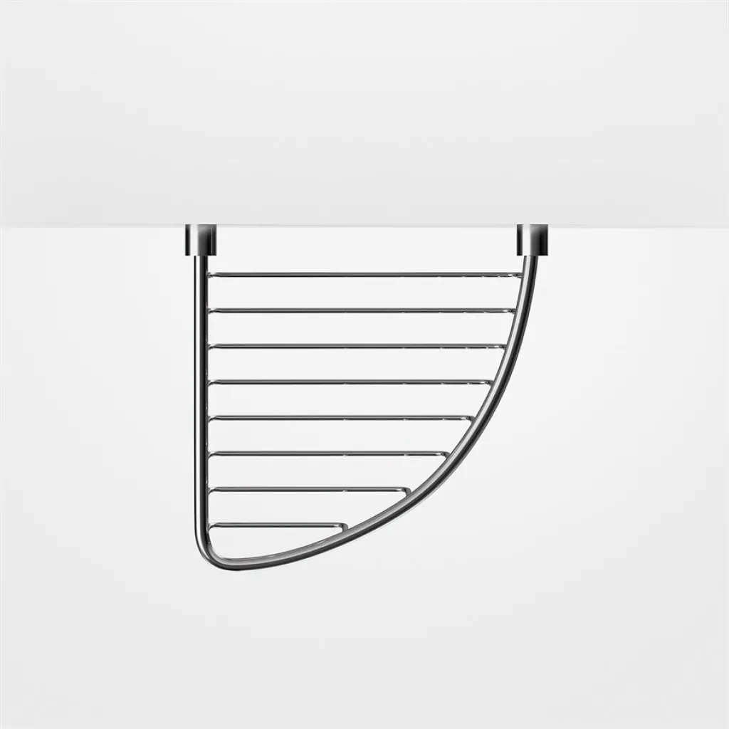 Minimalism M35 - Corner basket 20x20 cm. Chrome
