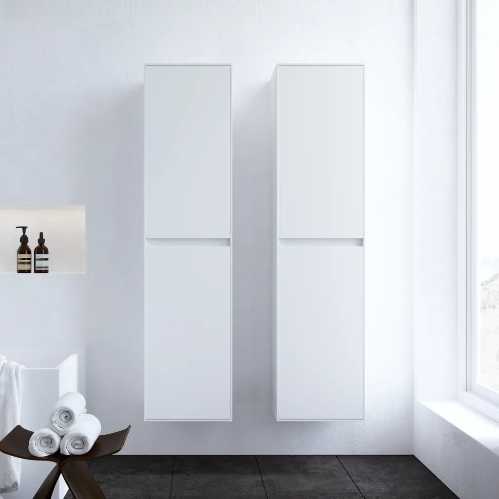 Copenhagen Block BHC4316 - 40x35x160 cm Tall cabinet, Matt white
