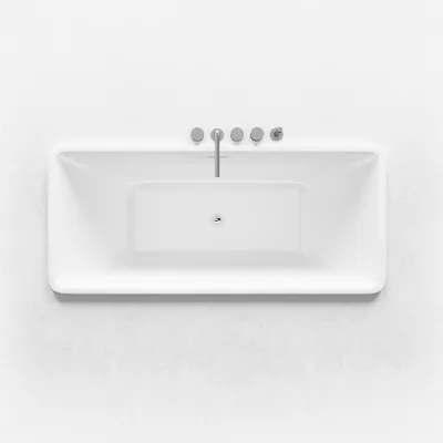 Pulcher Code 1700 - Built-in bathtub 170x75 cm, Glossy White