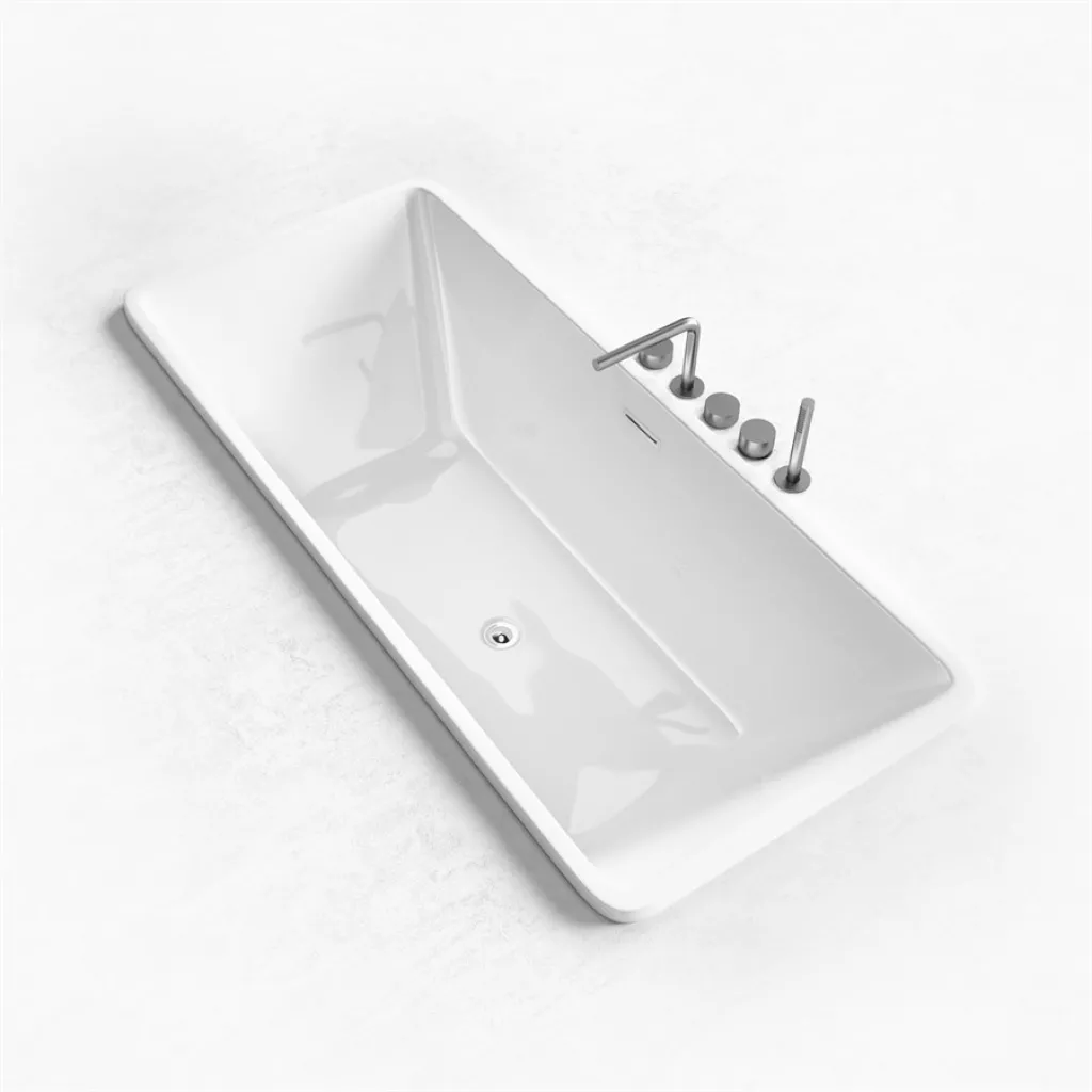 Pulcher Code 1700 - Built-in bathtub 170x75 cm, Glossy White