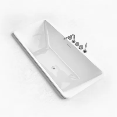 Pulcher Code 1700 - Built-in bathtub 170x75 cm, Glossy White