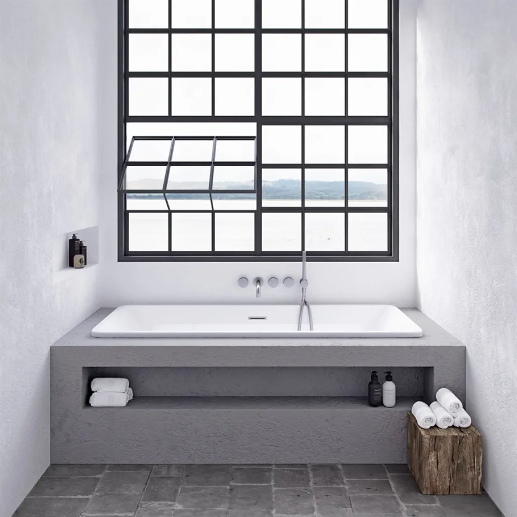 Pulcher Code 1800 - Built-in bathtub 180x75 cm, Glossy White