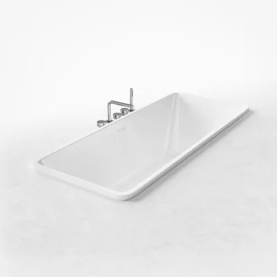Pulcher Code 1800 - Built-in bathtub 180x75 cm, Glossy White