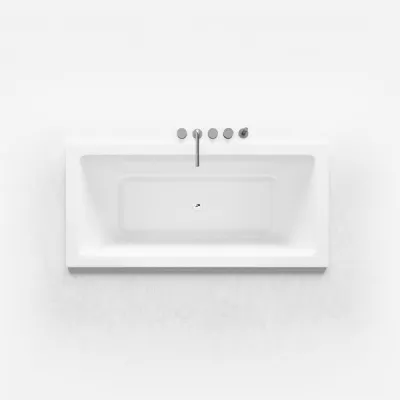 Pulcher Flat 1700 - Built-in bathtub 170x80 cm., Glossy White