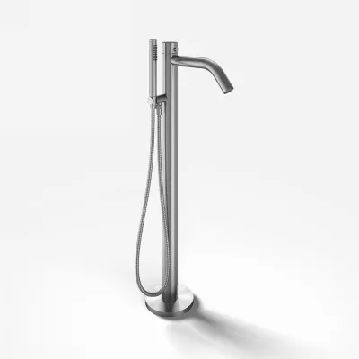 Classwell C11 - Freestanding bath mixer, Brushed Stainless Steel