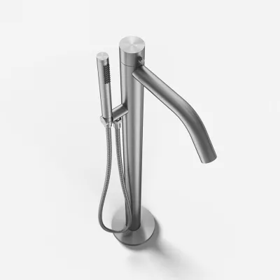 Classwell C11 - Freestanding bath mixer, Brushed Stainless Steel