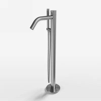 Classwell C11 - Freestanding bath mixer, Brushed Stainless Steel