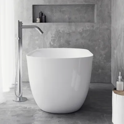 Classwell C11 - Freestanding bath mixer, Brushed Stainless Steel