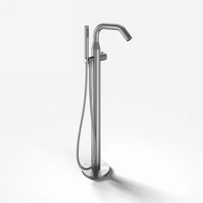 Classwell C12 - Freestanding tub/shower armature, Brushed Stainless Steel