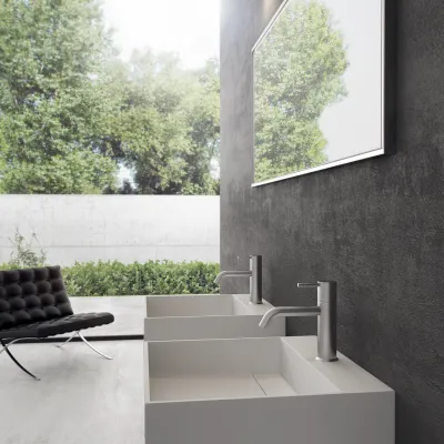 Boxo 45L - 45x40 Washbasin with storage, Matt White SolidTec®