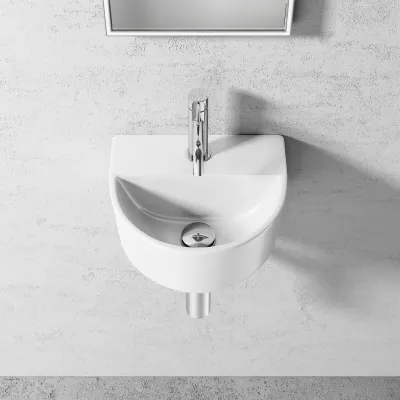 Tara 320 - 30x26 cm White porcelain sink