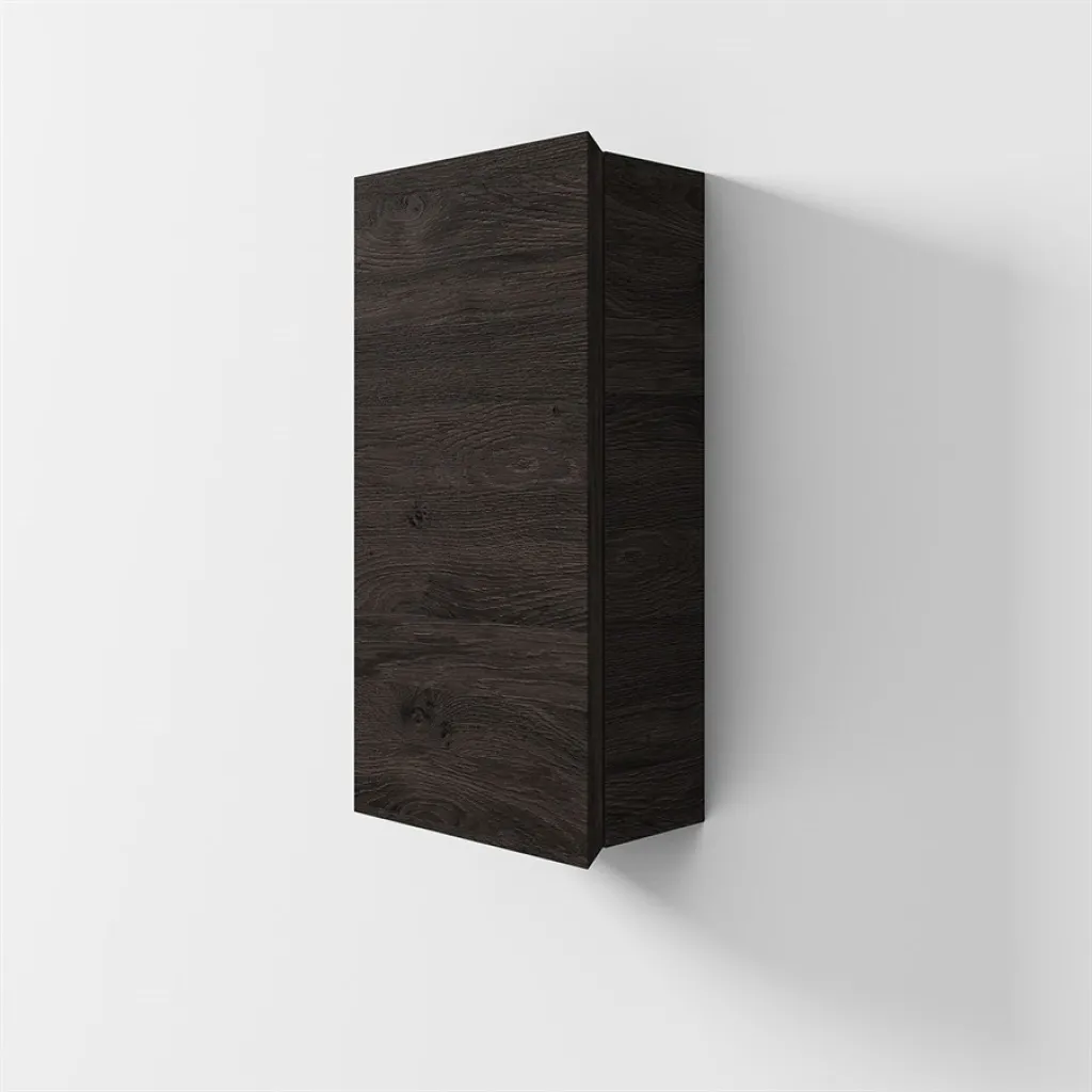 Copenhagen Front - 60x30x15 cm Wall cabinet, Smoked Black Oak