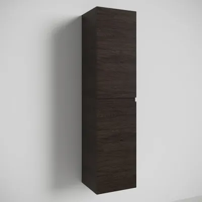 Copenhagen Front - 162x30x35 cm Tall cabinet, Smoked Black Oak