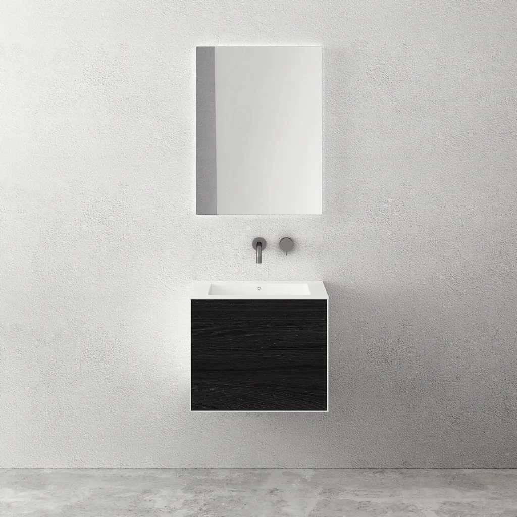 Copenhagen Chic 60 - Bathroom furniture, Corian®, Smoked Black Oak
