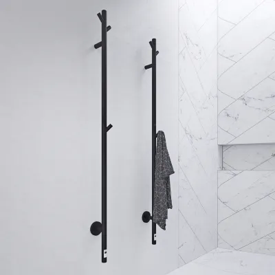 Pulcher® Style PS14 - Electric Towel dryer w/timer, Matt black