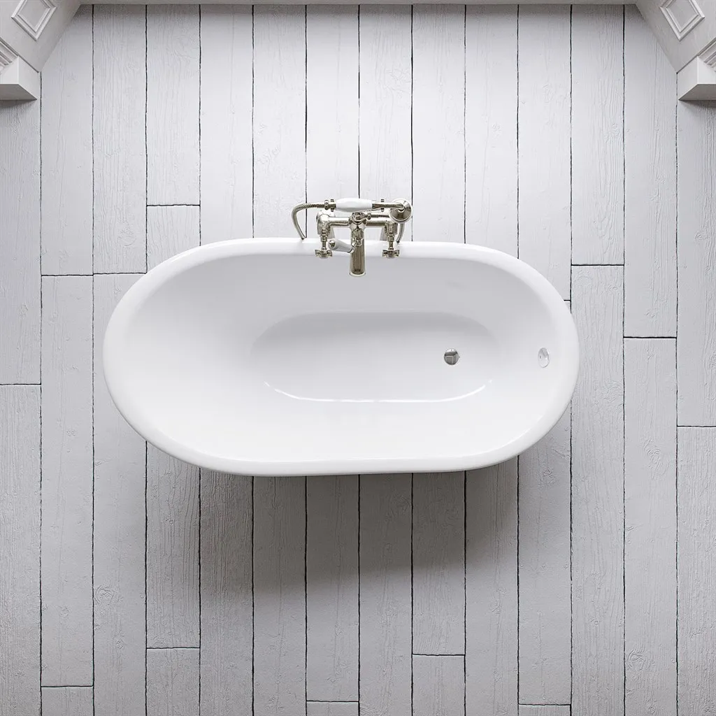The Joyus 156 - White, Enameled Cast Iron Bathtub