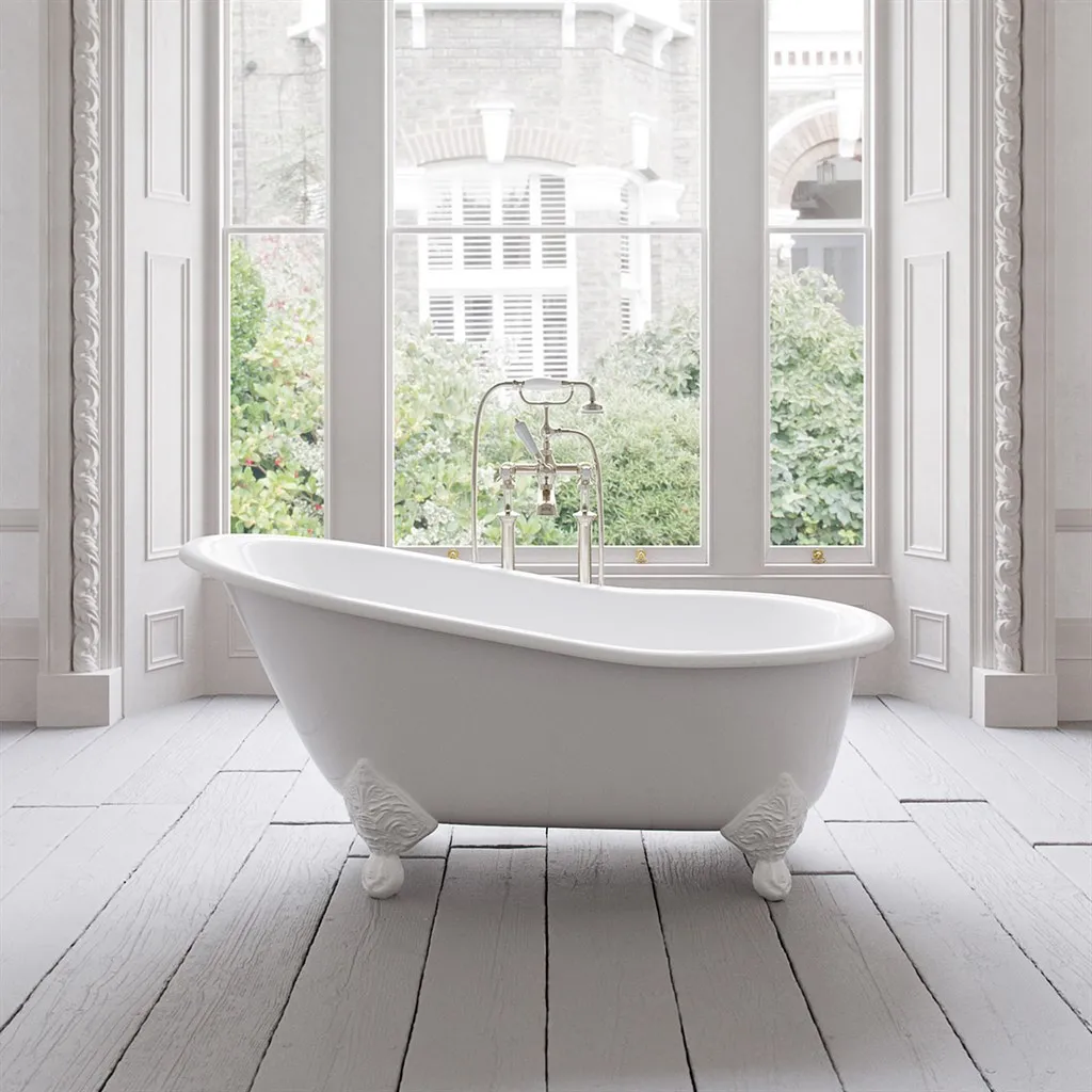 The Joyus 156 - White, Enameled Cast Iron Bathtub