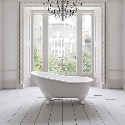 The Joyus 156 - White, Enameled Cast Iron Bathtub
