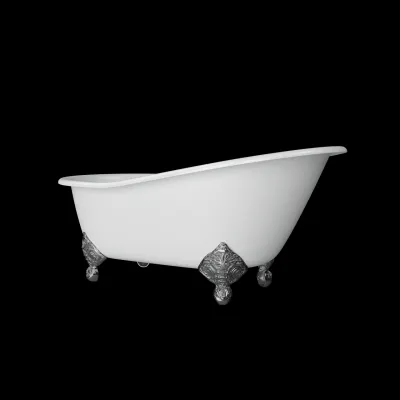 The Joyus 156 - White, Enameled Cast Iron Bathtub
