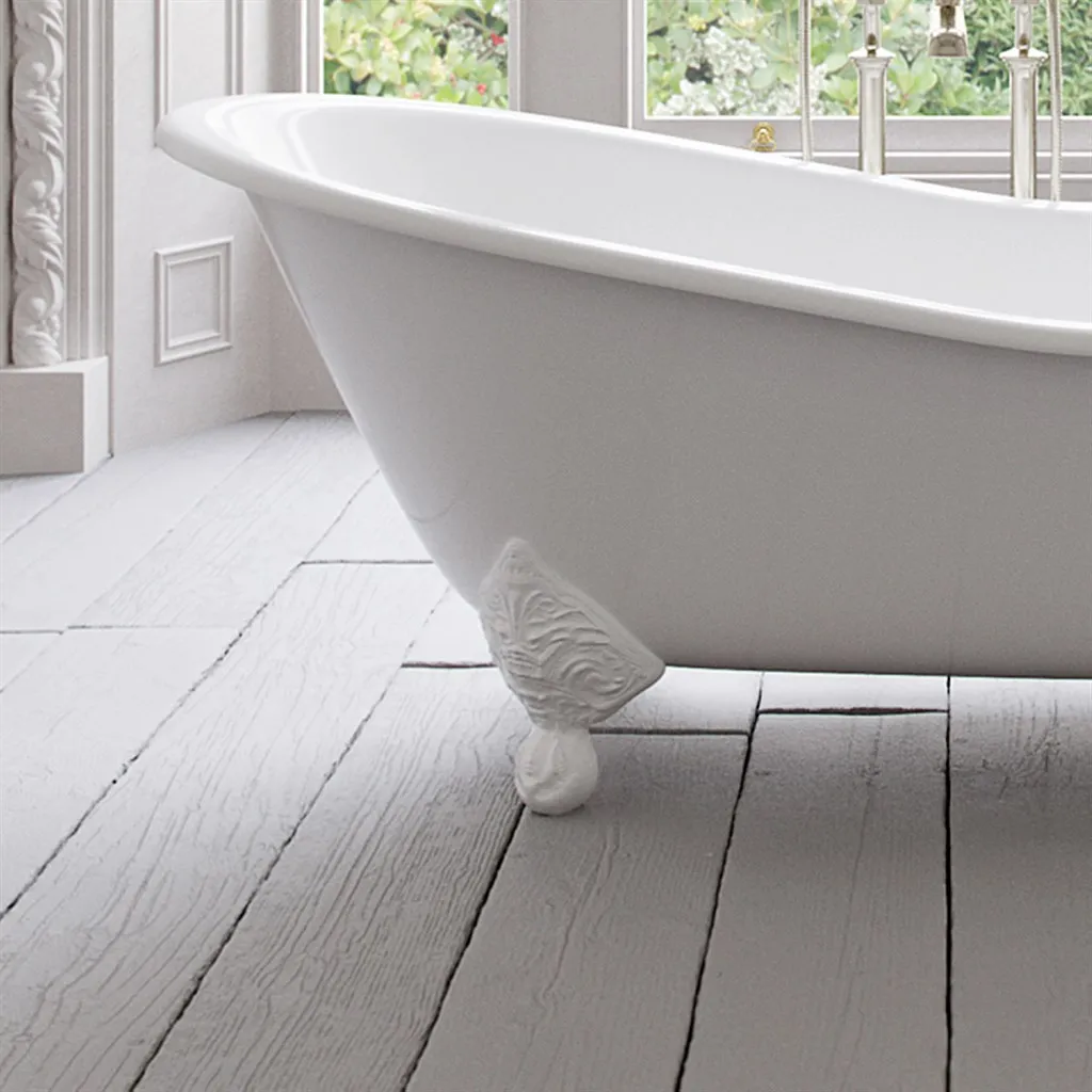 The Joyus 156 - White, Enameled Cast Iron Bathtub