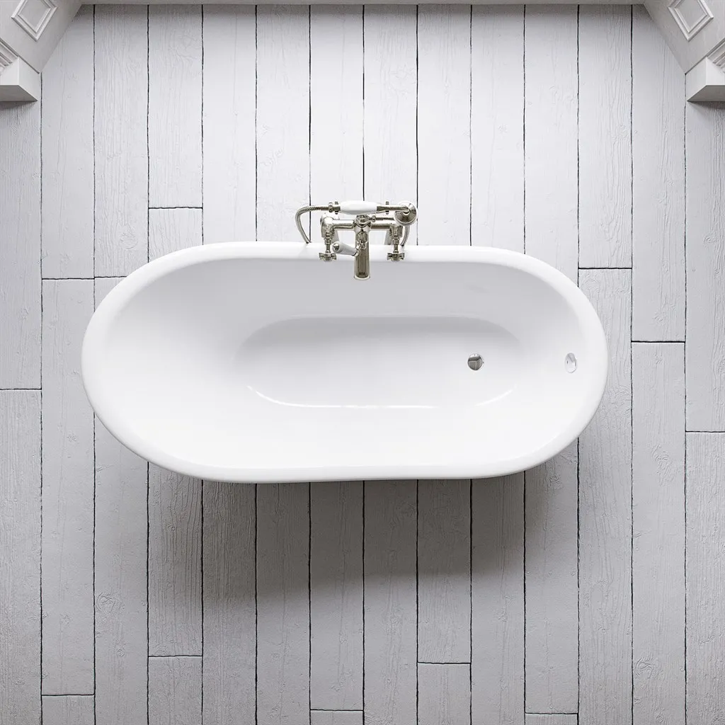 The Joyus 170 - White, Enameled Cast Iron Bathtub