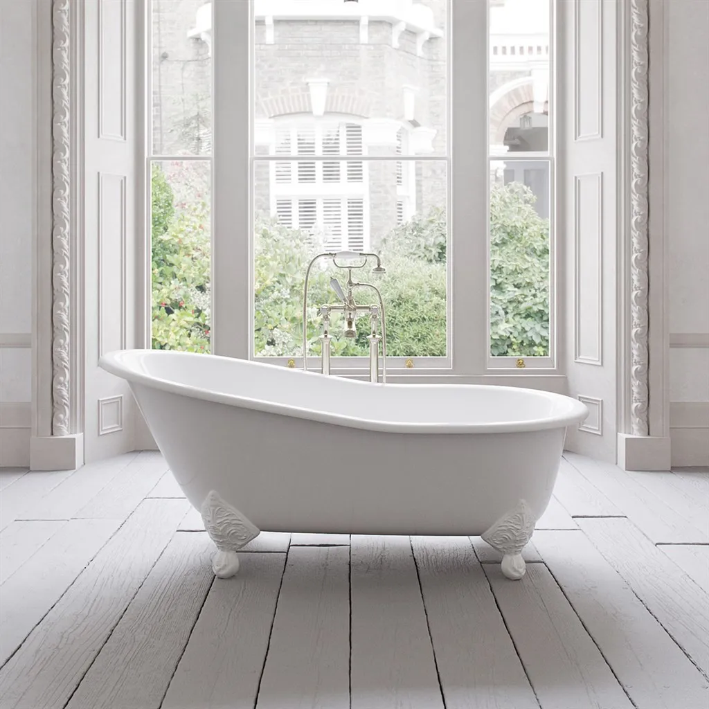 The Joyus 170 - White, Enameled Cast Iron Bathtub