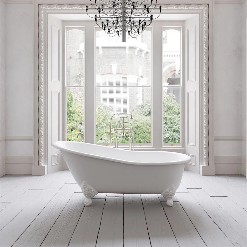 The Joyus 170 - White, Enameled Cast Iron Bathtub