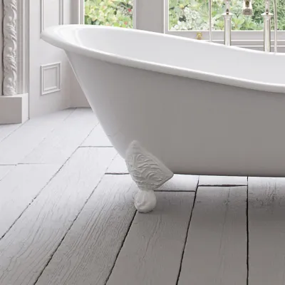 The Joyus 170 - White, Enameled Cast Iron Bathtub