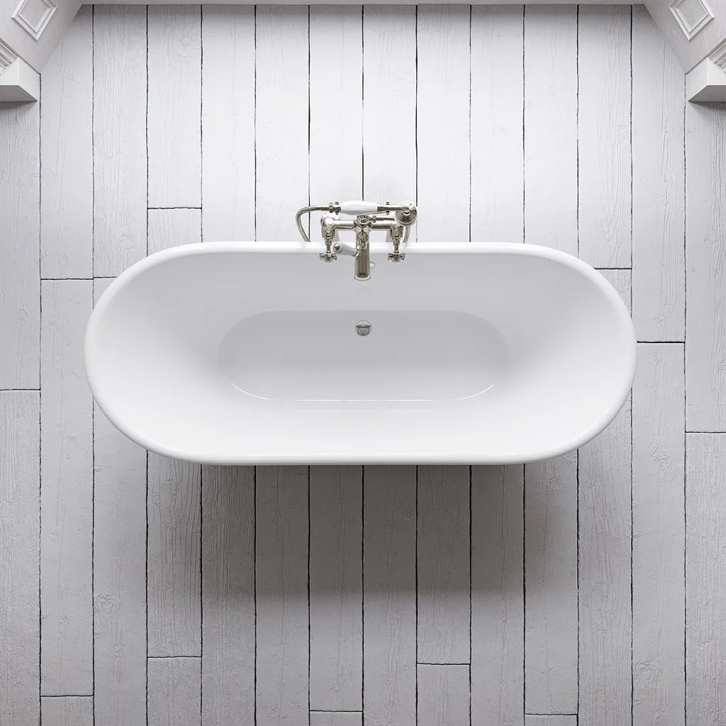 The York 170 - White, Enameled Cast Iron Bathtub