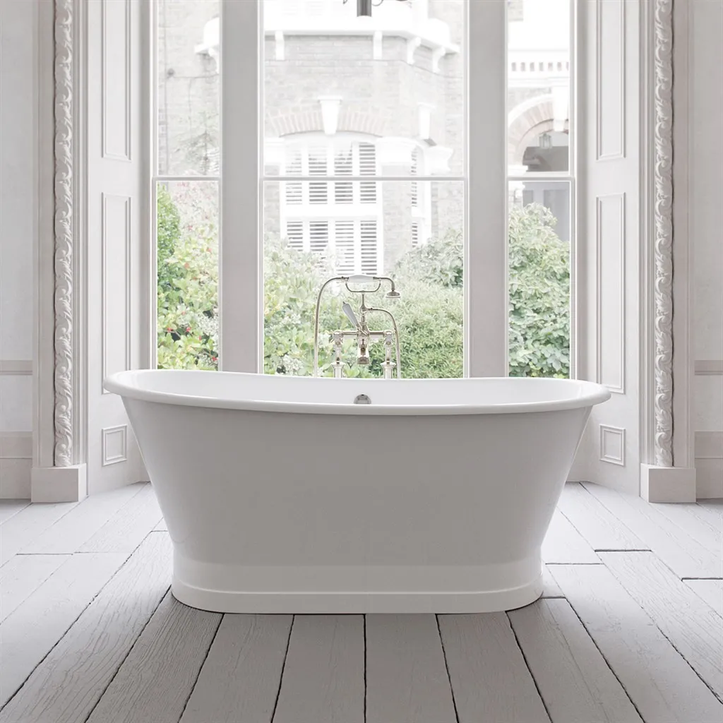 The York 170 - White, Enameled Cast Iron Bathtub