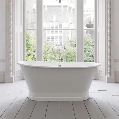 The York 170 - White, Enameled Cast Iron Bathtub