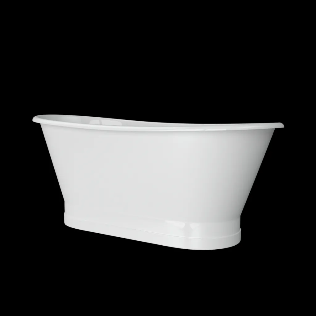 The York 170 - White, Enameled Cast Iron Bathtub