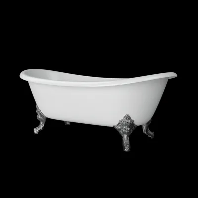 The Suite 183 - White, Enameled Cast Iron Bathtub