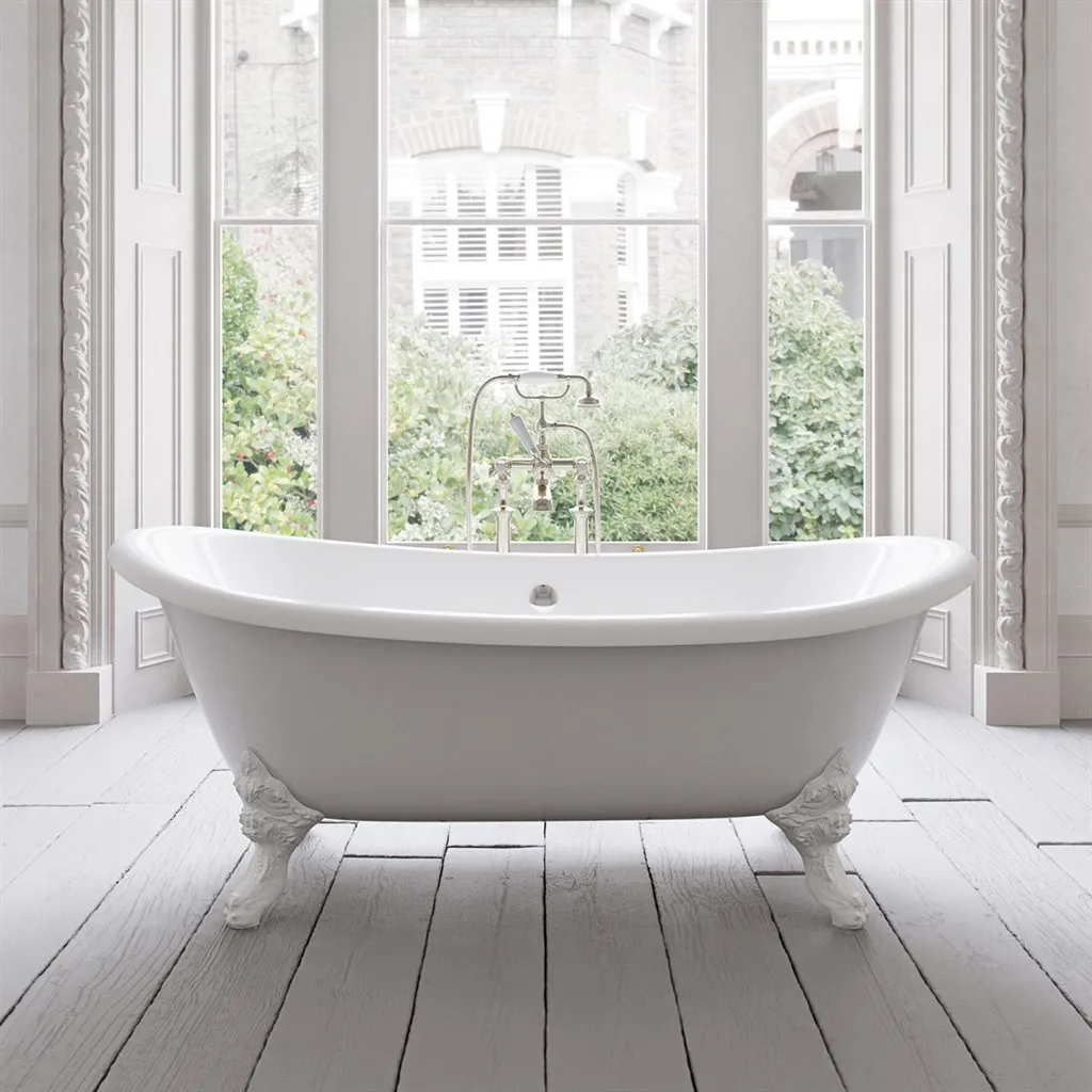The Suite 183 - White, Enameled Cast Iron Bathtub
