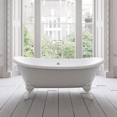 The Suite 183 - White, Enameled Cast Iron Bathtub