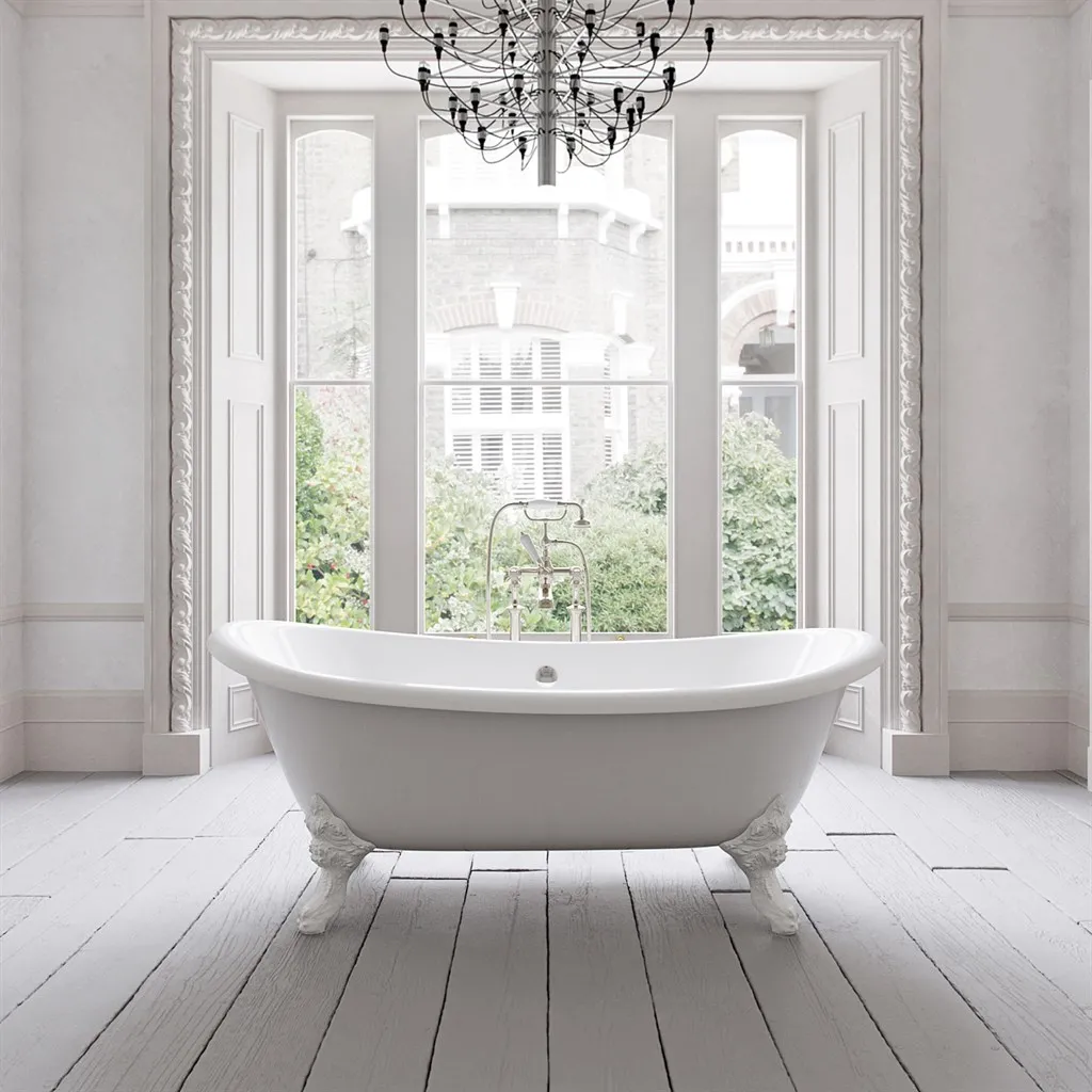 The Suite 183 - White, Enameled Cast Iron Bathtub