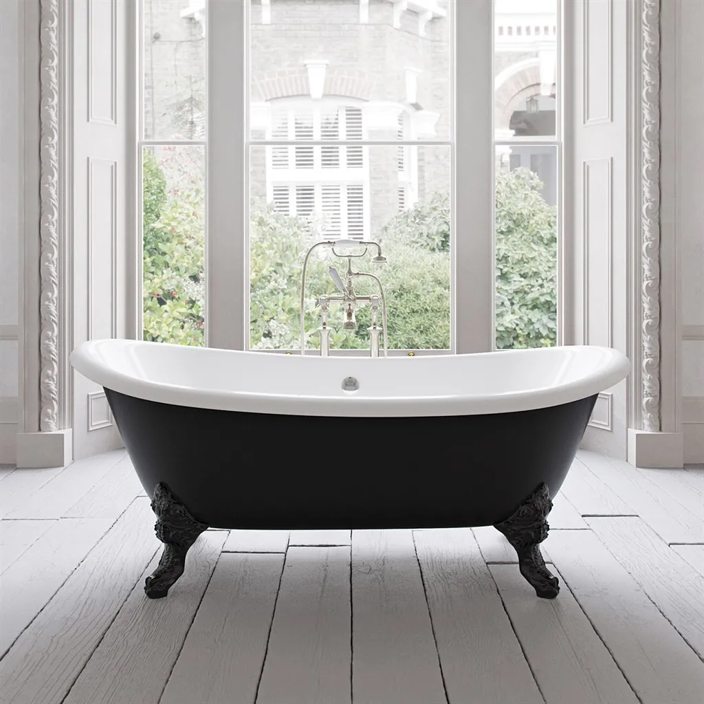 The Suite 183 - Matt Black, Enameled Cast Iron Bathtub