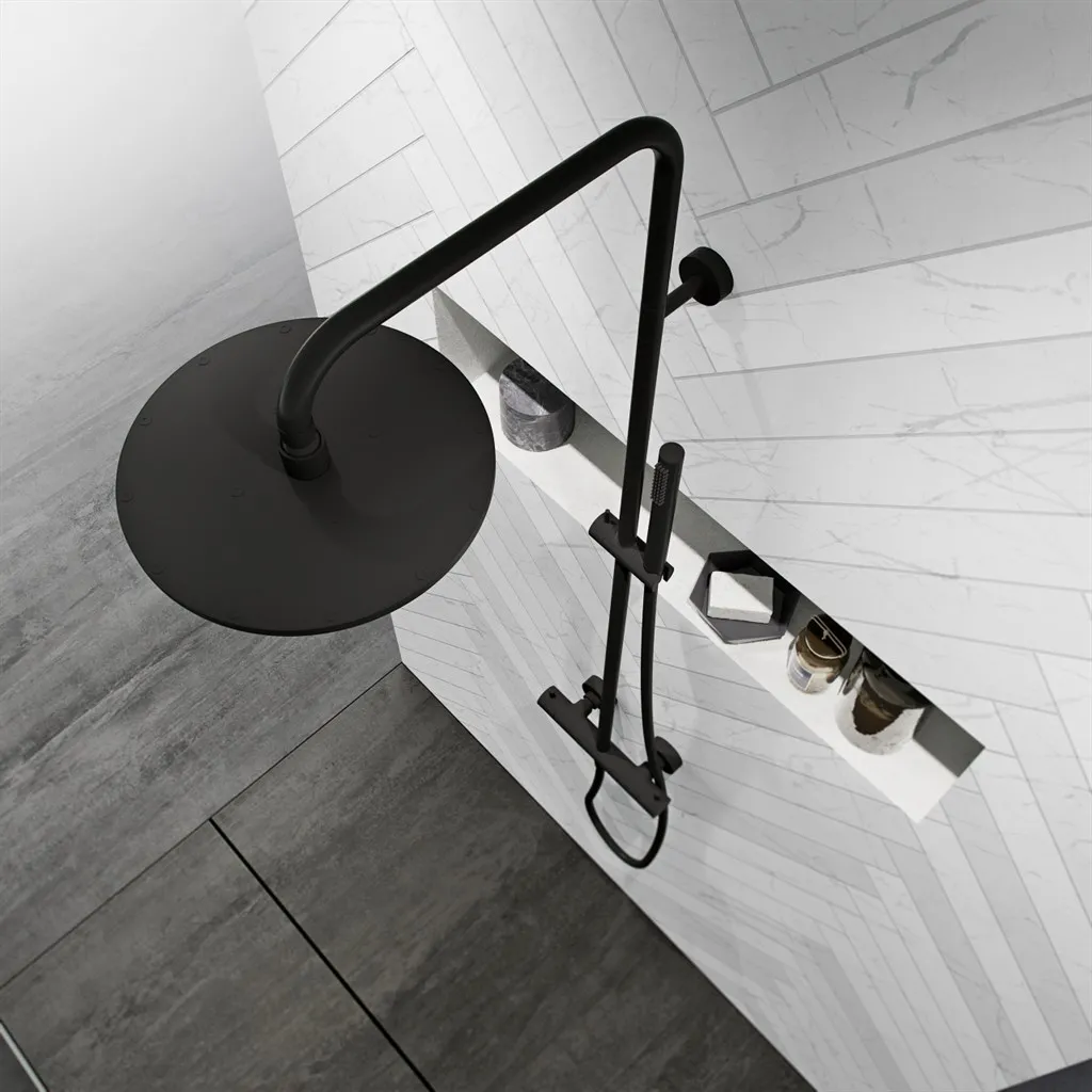Semplice Rain DeLuxe SRL02 - SmartTerm Ø25 EasyClean, Matte black