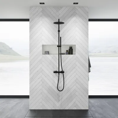 Semplice Rain DeLuxe SRL02 - SmartTerm Ø25 EasyClean, Matte black