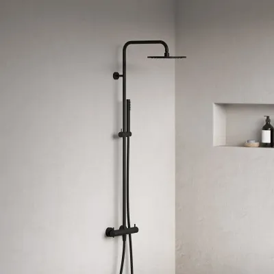 Semplice Rain DeLuxe SRL02 - SmartTerm Ø25 EasyClean, Matte black